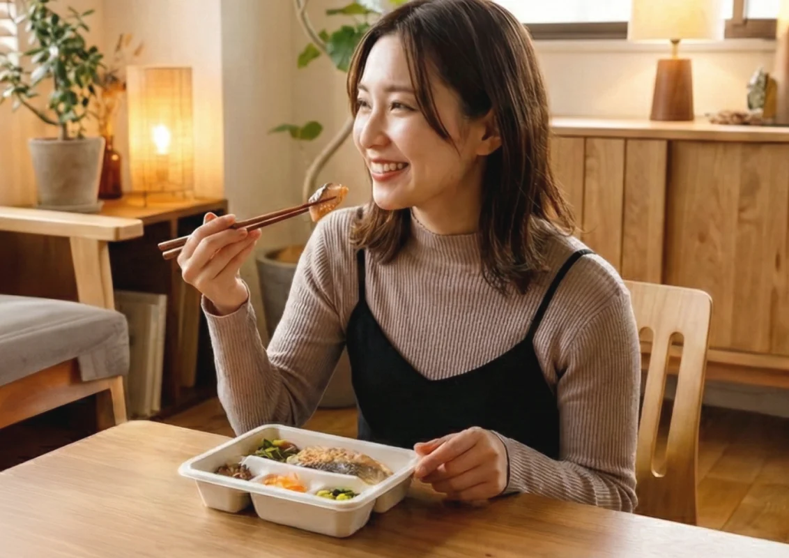 noshの商品を食卓で楽しむ様子