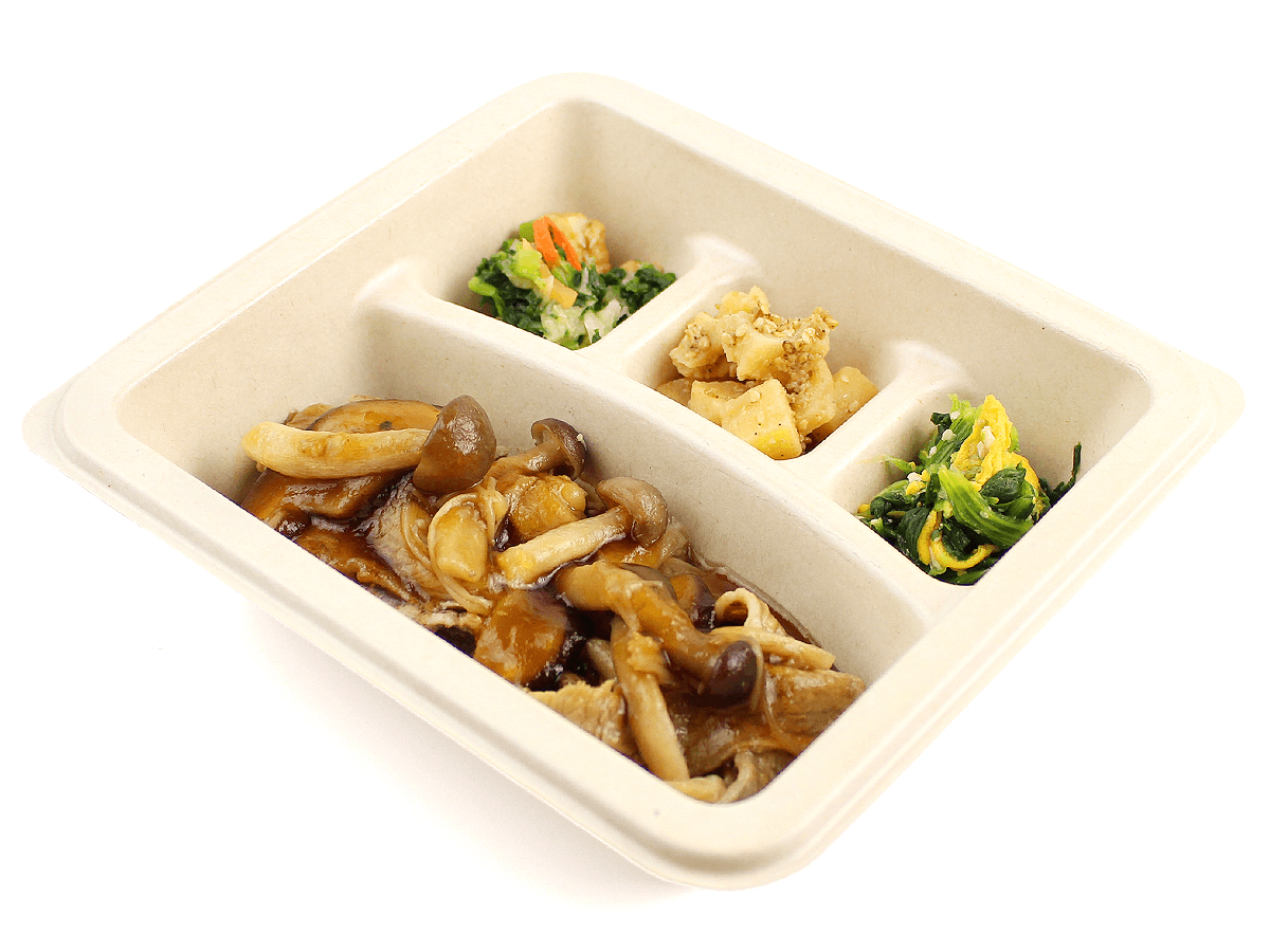 牛肉ときのこの甘辛煮