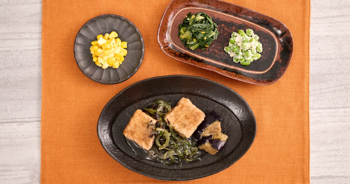 つるんと磯仕立ての揚げ出し豆腐｜【nosh-ナッシュ】