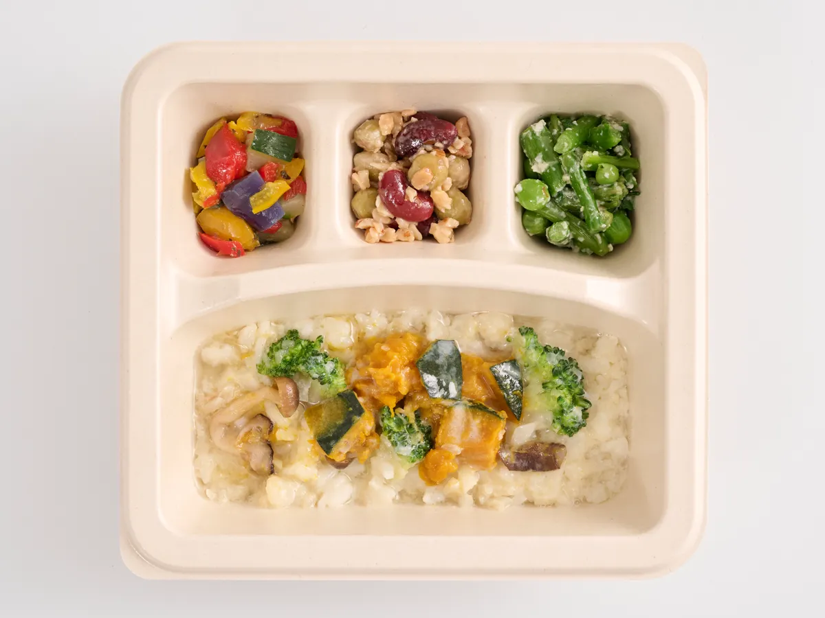 野菜の恵みと豆乳の朝リゾット