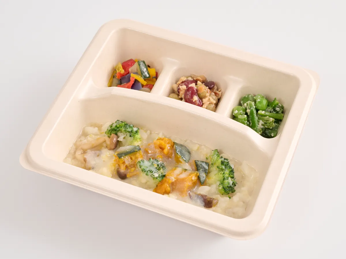野菜の恵みと豆乳の朝リゾット