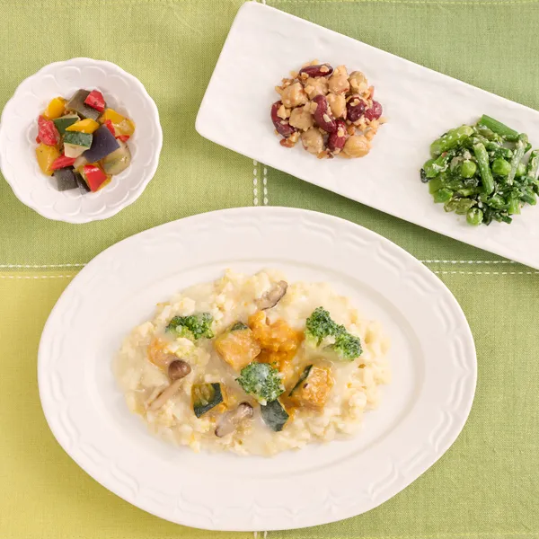 野菜の恵みと豆乳の朝リゾット