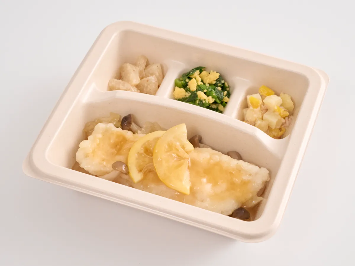 白身魚のレモン餡