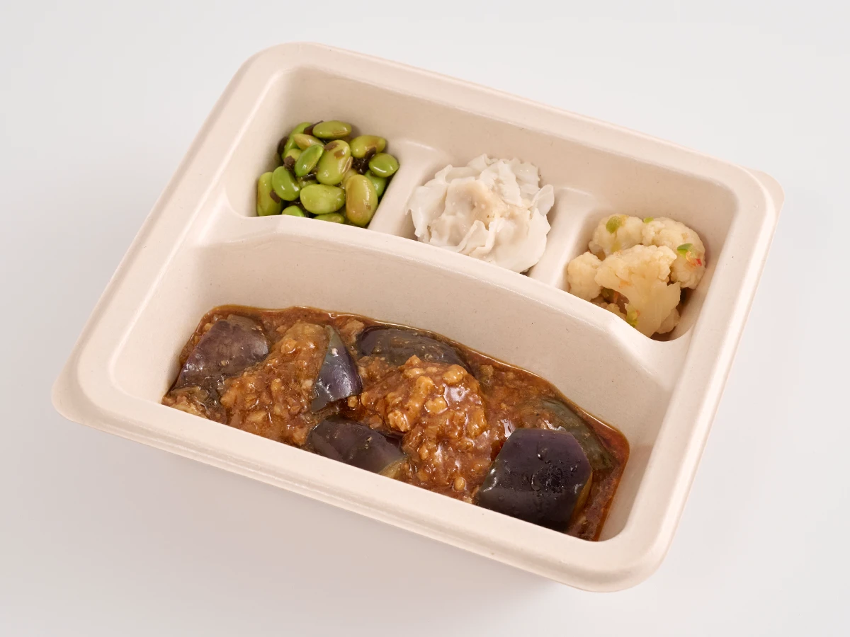 たっぷり挽肉の麻婆茄子