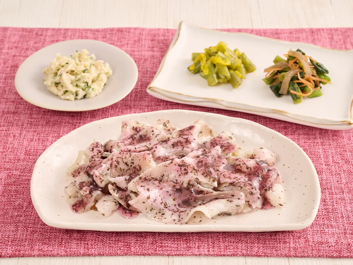 豚バラ肉の爽やか梅仕立て