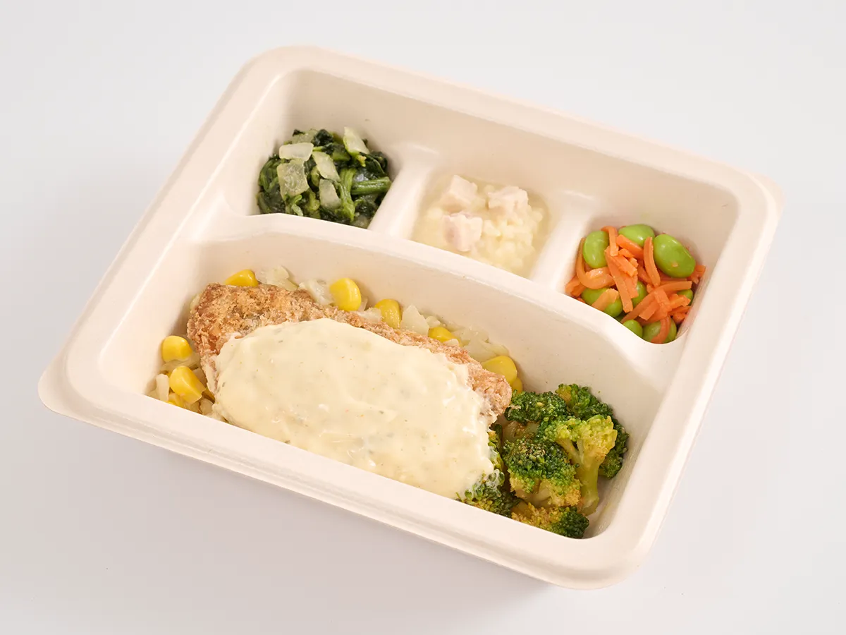 カレータルタルアジフライ
