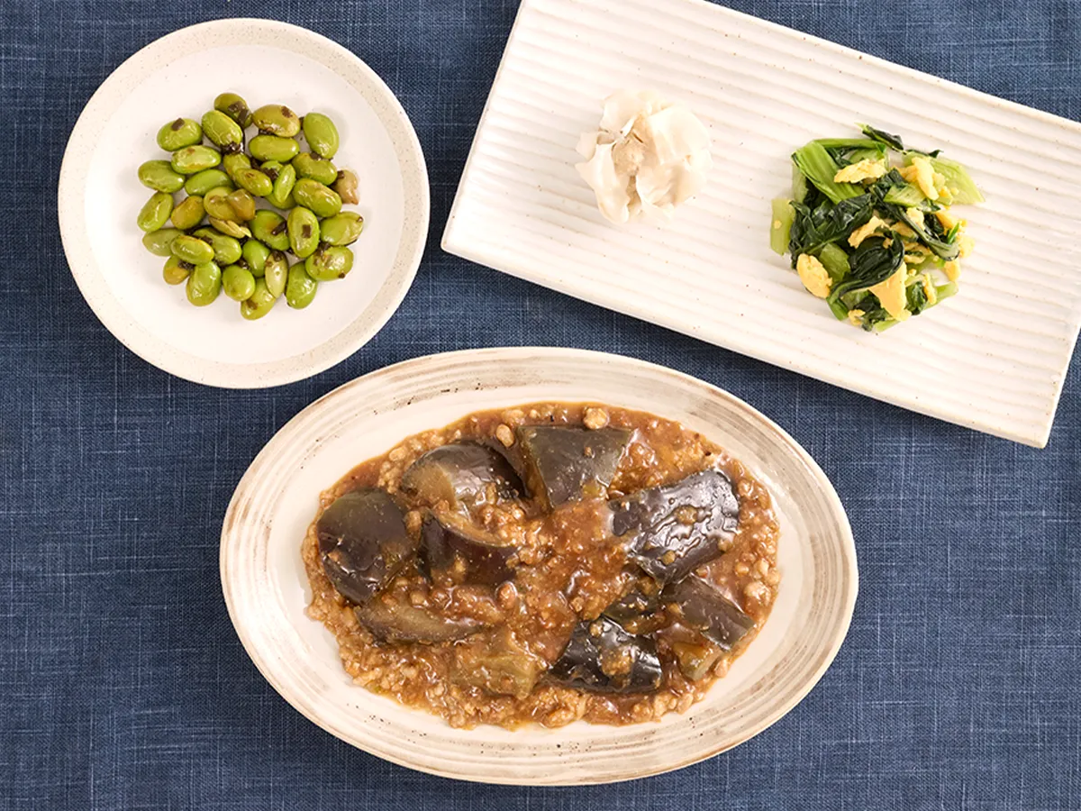 【増量】たっぷり挽肉の麻婆茄子