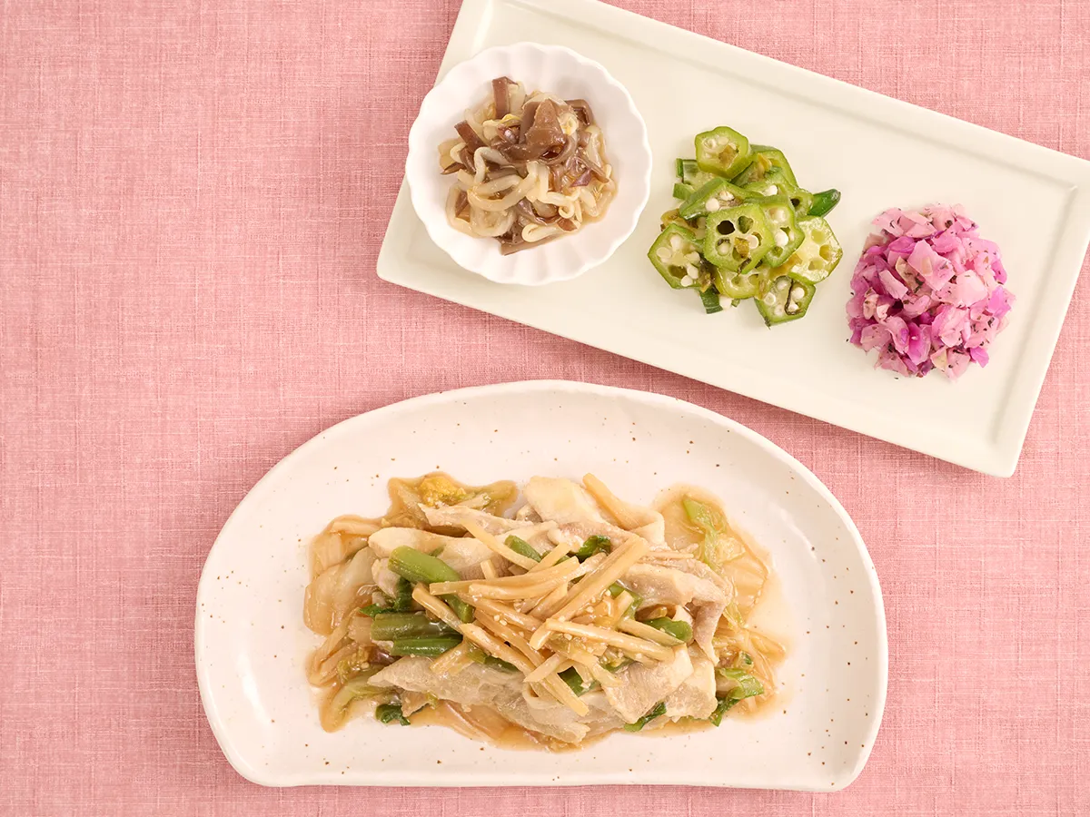 豚トロとシャキ旨野菜のオイスター