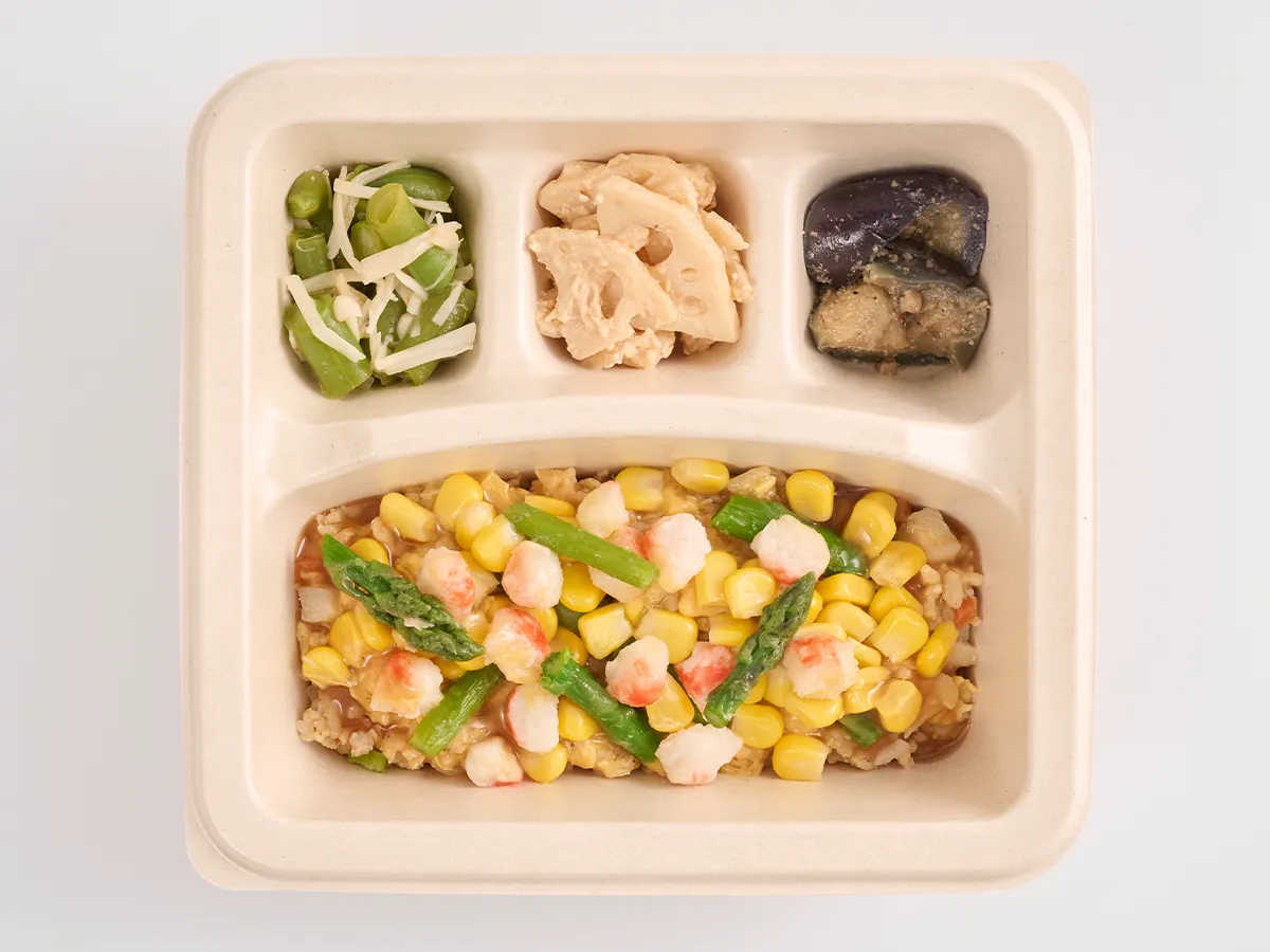 とろたま仕立て彩りあんかけごはん
