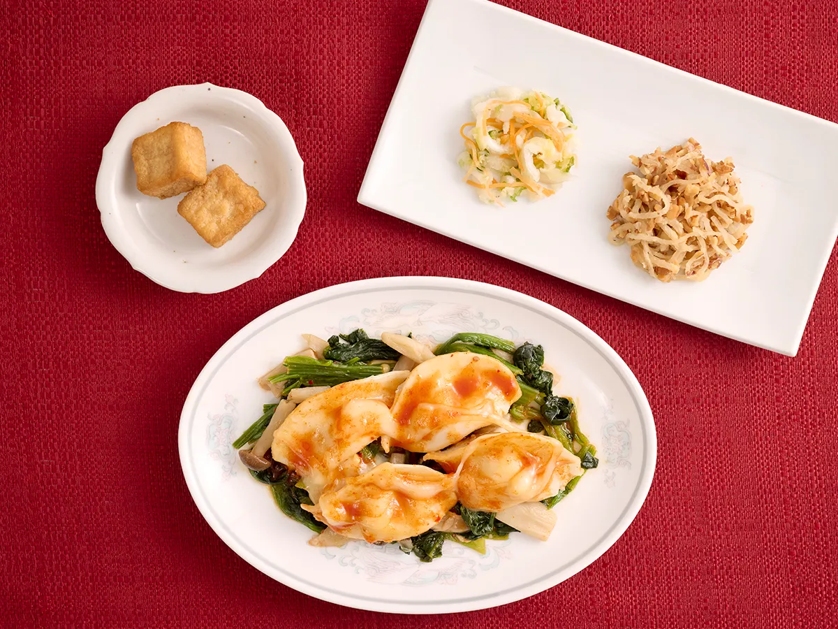 水餃子のチーズコチュジャン