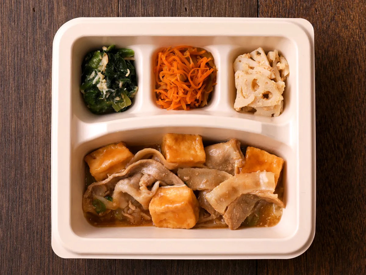 豚肉と絹揚げの中華あん