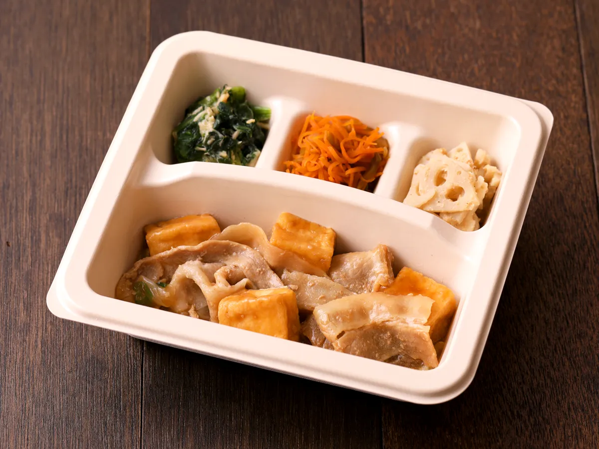 豚肉と絹揚げの中華あん