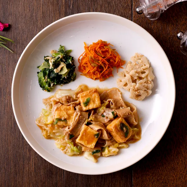 豚肉と絹揚げの中華あん