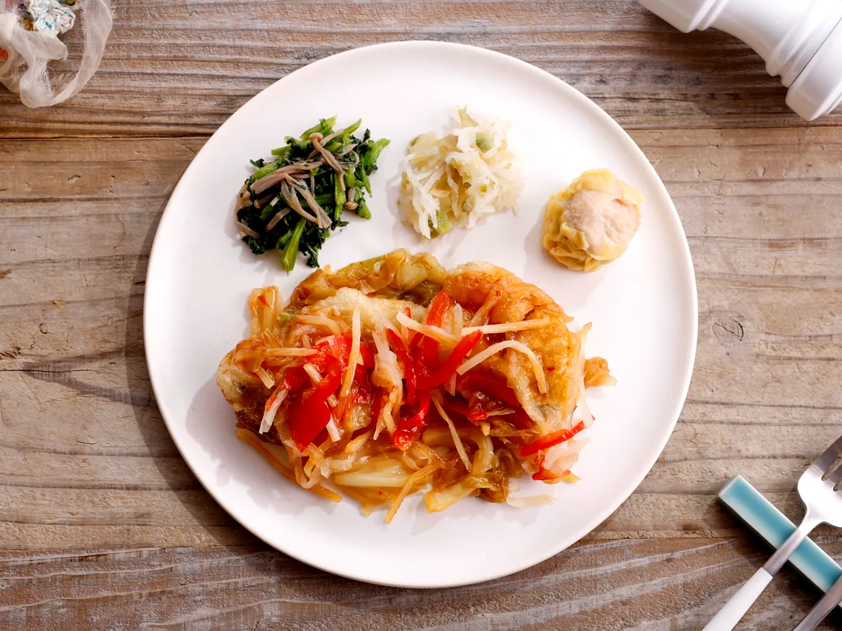 たらの甘酢チリソース