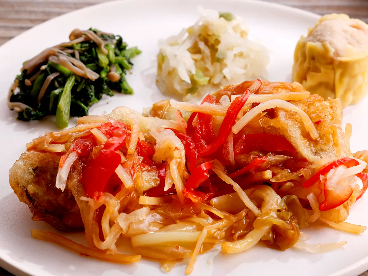 たらの甘酢チリソース