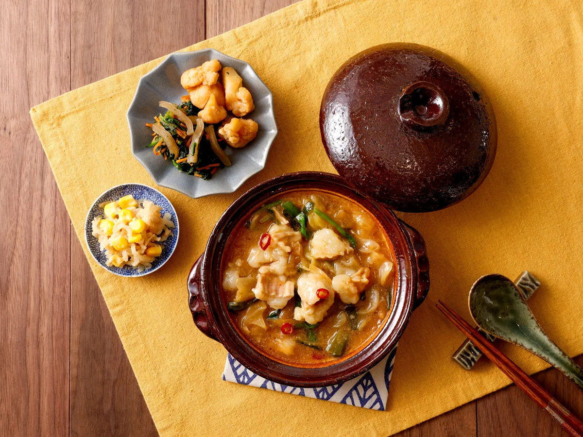 特製味噌だれのもつ鍋仕立て