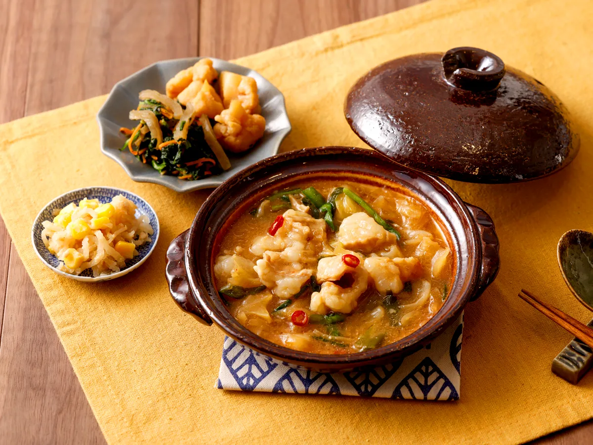 特製味噌だれのもつ鍋仕立て