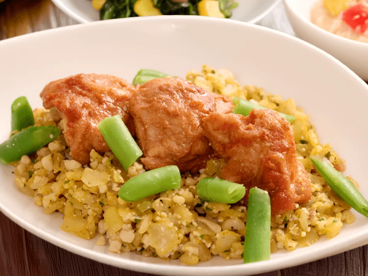 豪快チキンのビリヤニライス