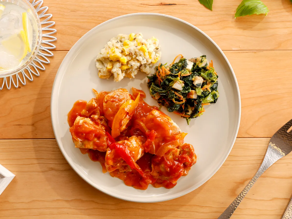 特製トマトソースのチキングリル