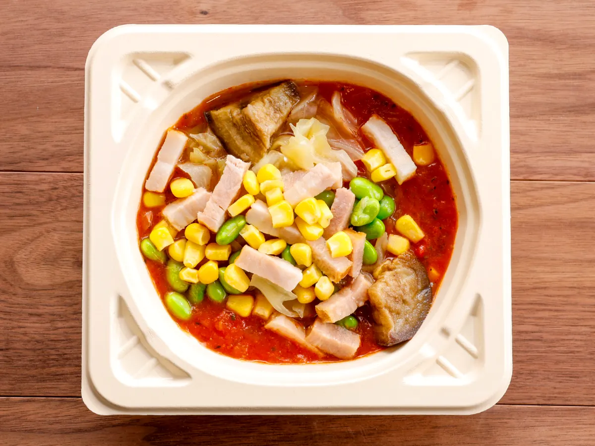 バジル香る具沢山ミネストローネ