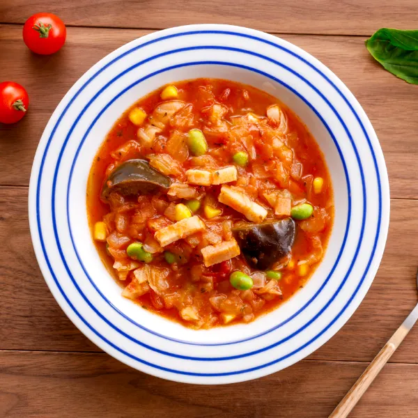 バジル香る具沢山ミネストローネ