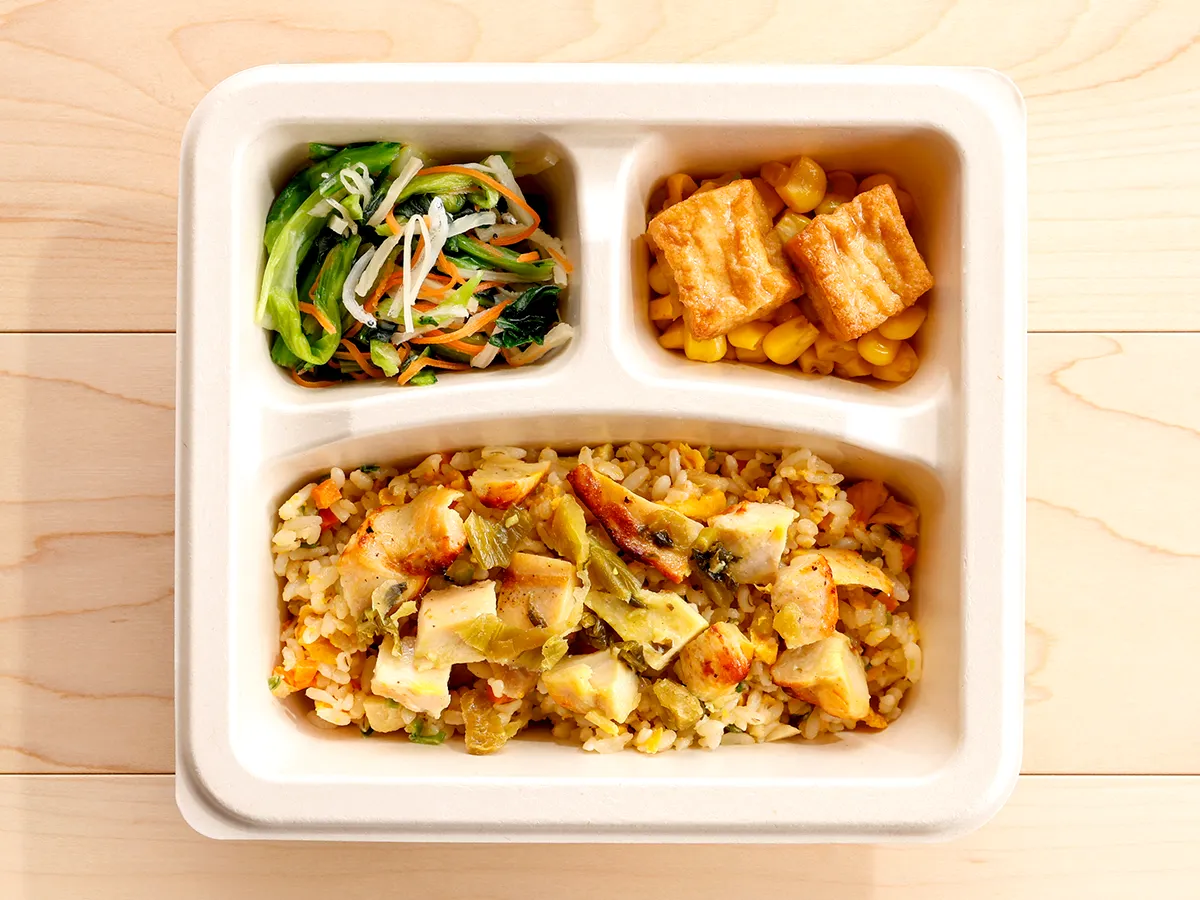 ゴロゴロ具沢山高菜チキンピラフ