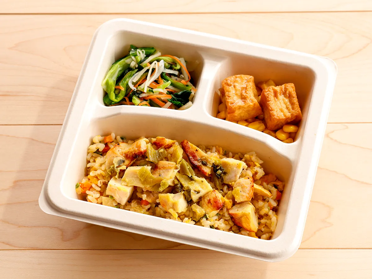 ゴロゴロ具沢山高菜チキンピラフ