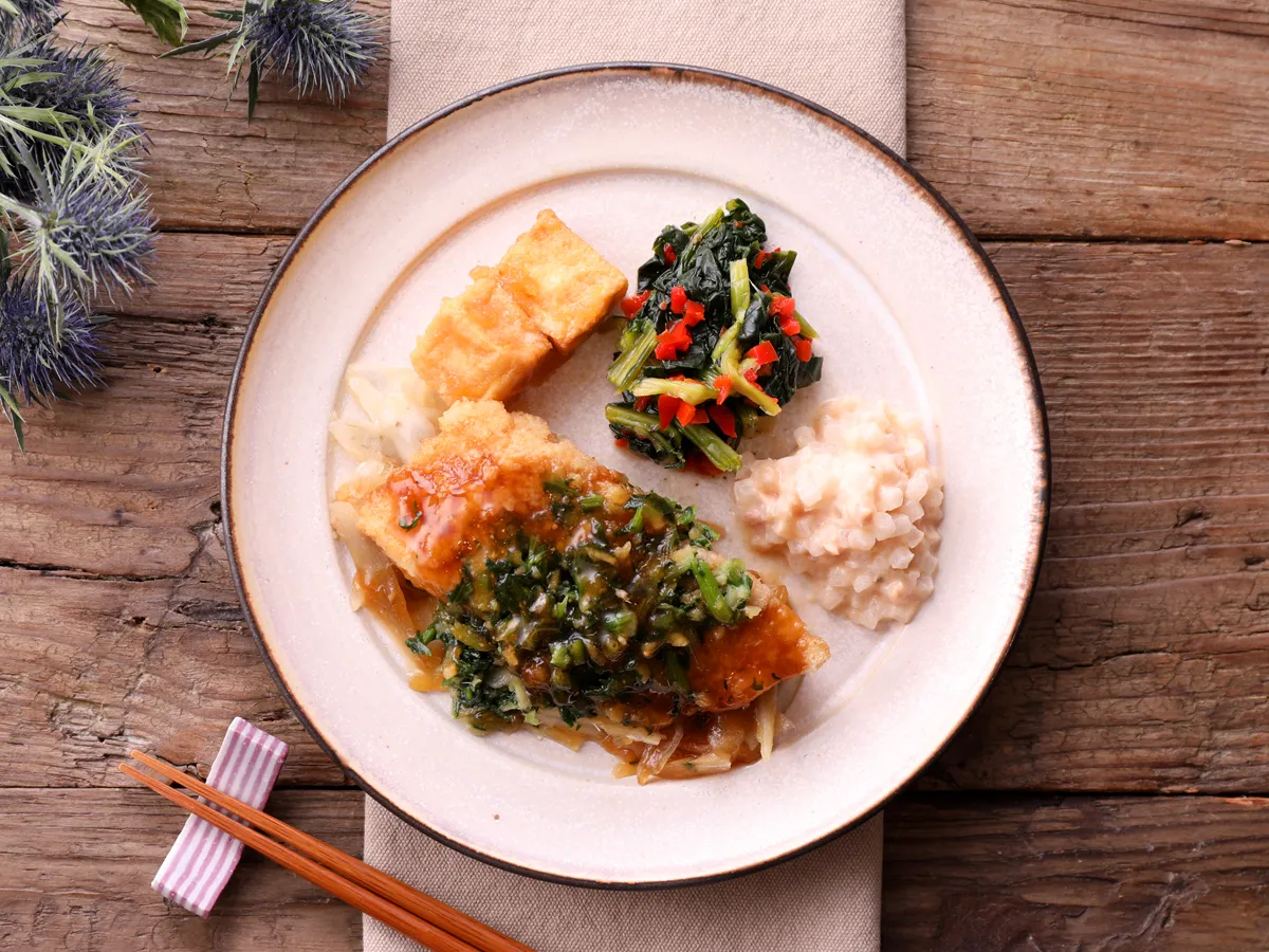 白身魚の生姜醤油