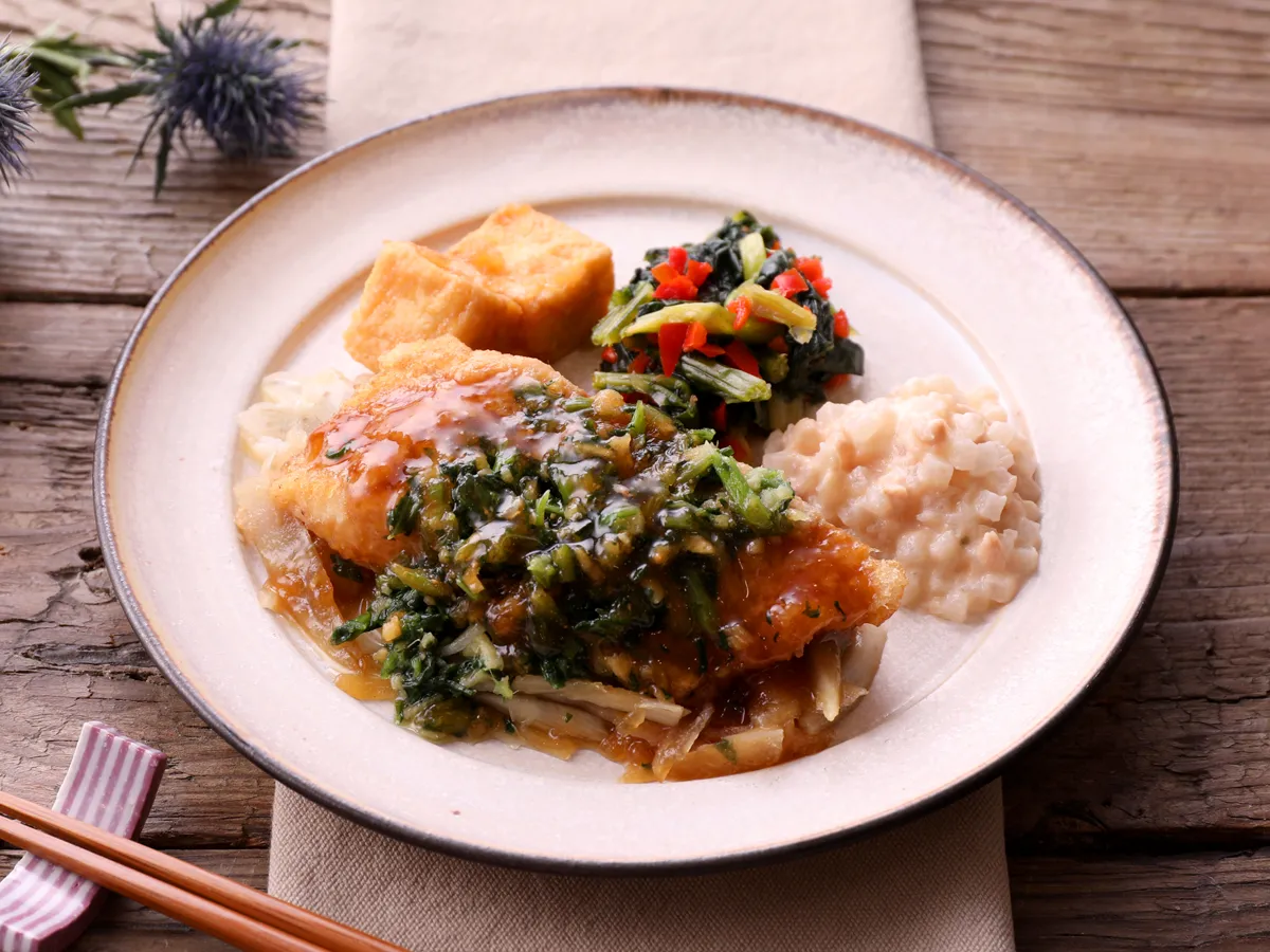 白身魚の生姜醤油