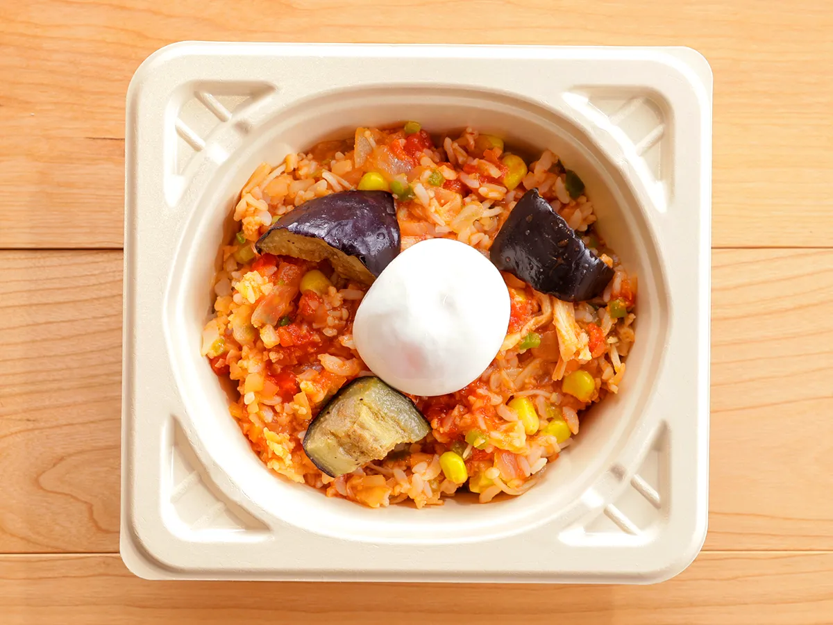 半熟卵のたっぷりトマトリゾット