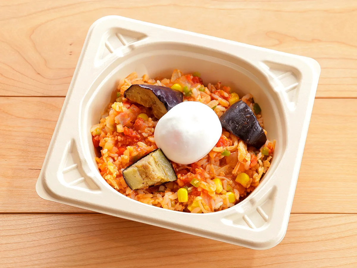 半熟卵のたっぷりトマトリゾット