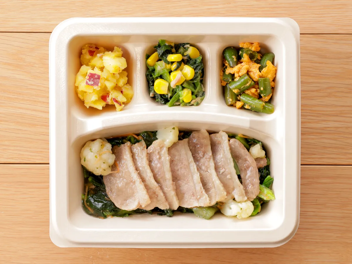 鴨肉とわさび菜香るお出汁あん