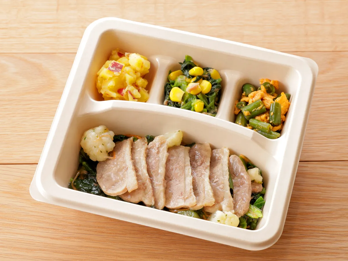 鴨肉とわさび菜香るお出汁あん