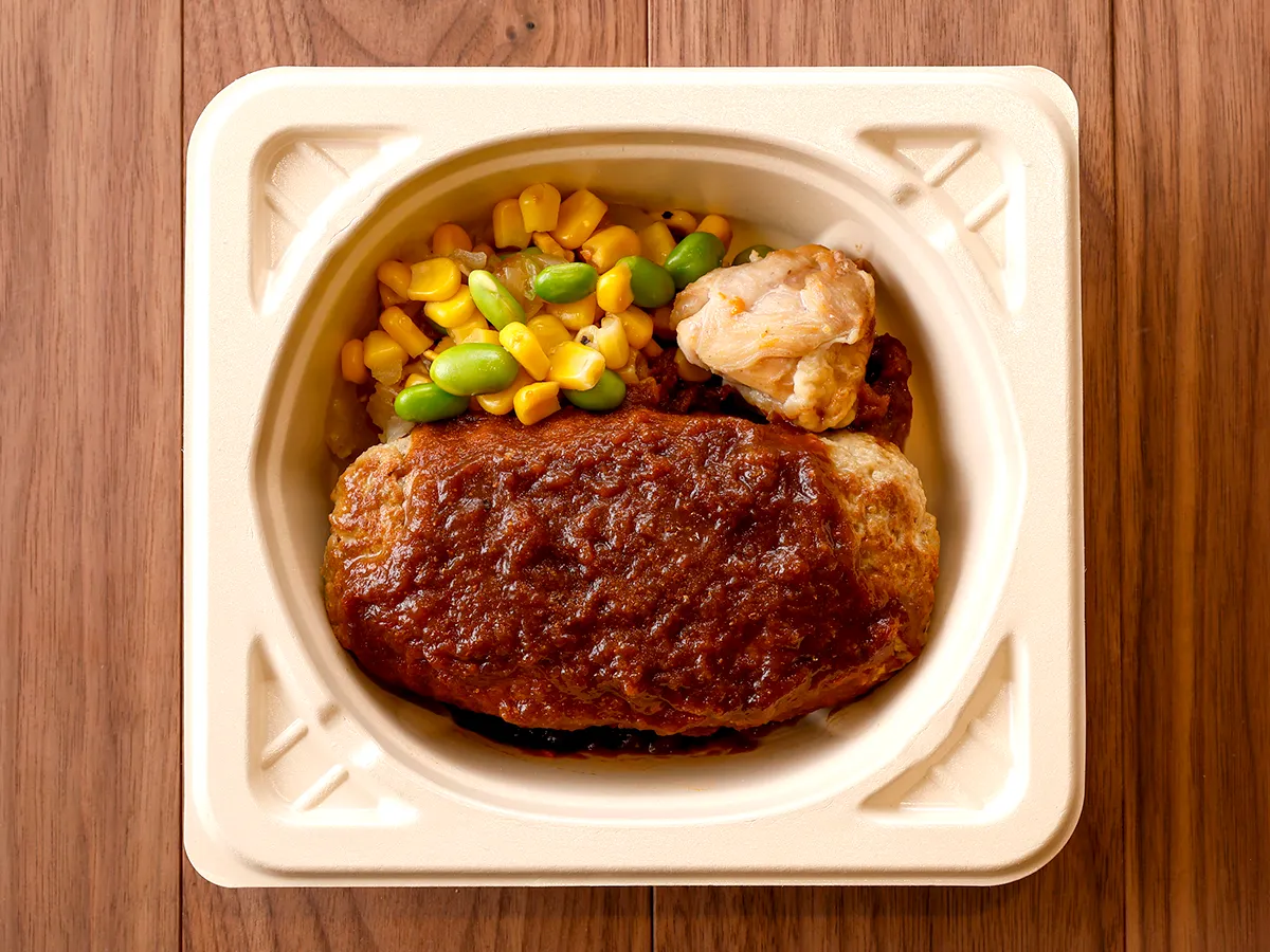 濃厚デミソースのBIGハンバーグ