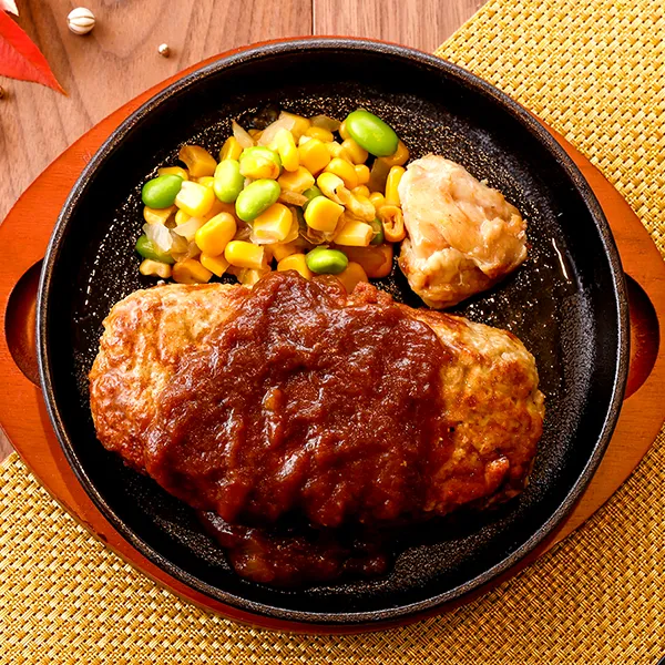 濃厚デミソースのBIGハンバーグ