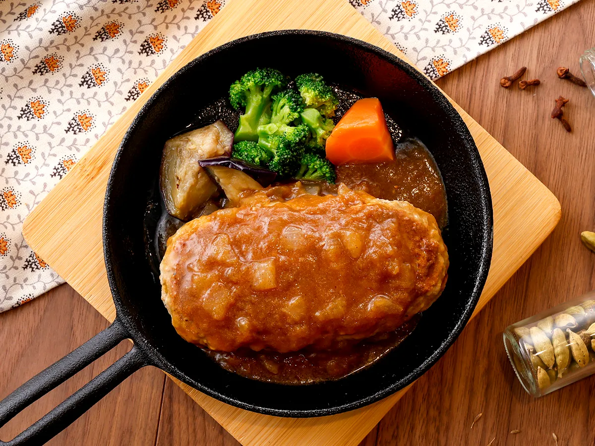 欧風カレーのごちそうハンバーグ