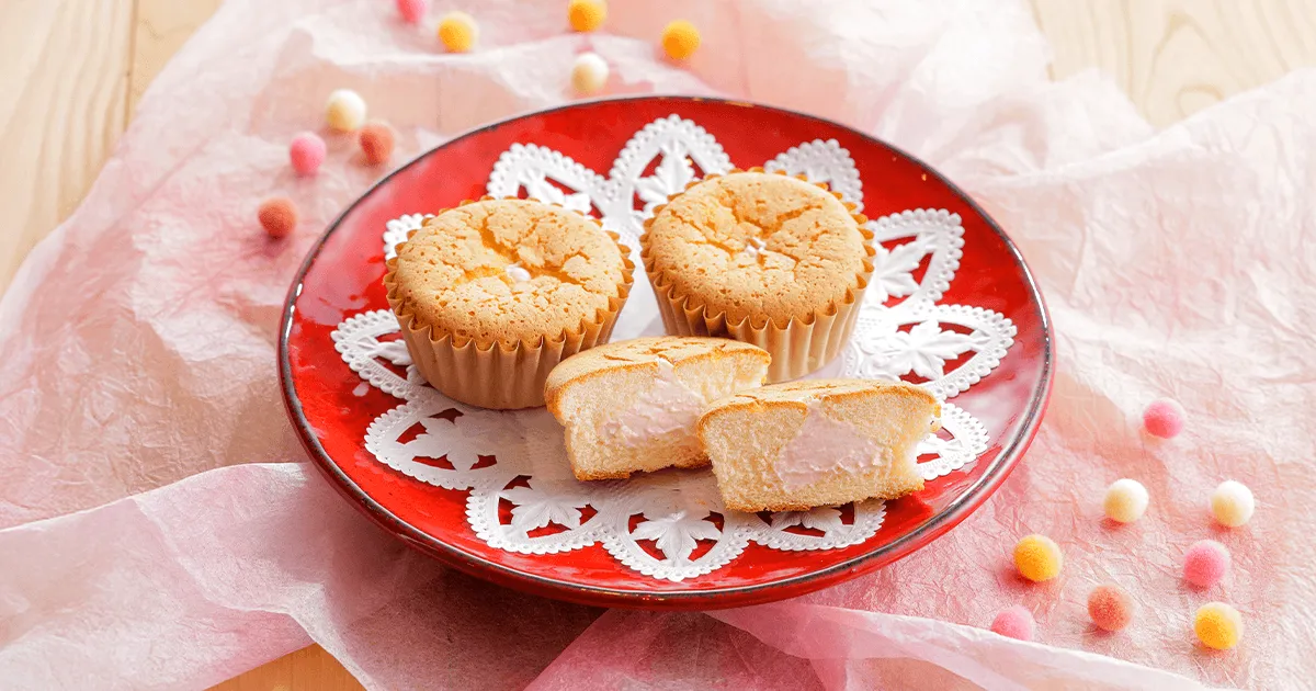 白桃ミルキークリーム カップシフォン(3個)｜【nosh-ナッシュ】