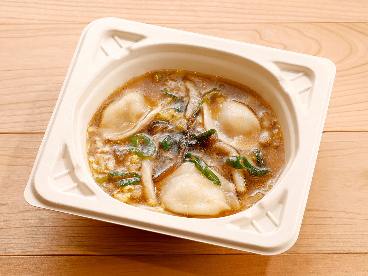 もちもち水餃子の酸辣湯