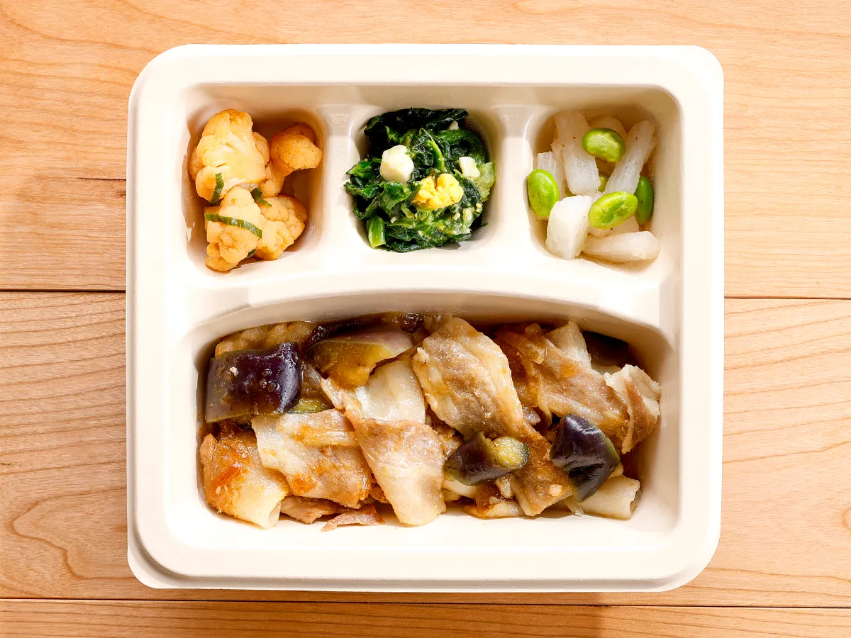 豚しゃぶと蒸し茄子のゆずおろし