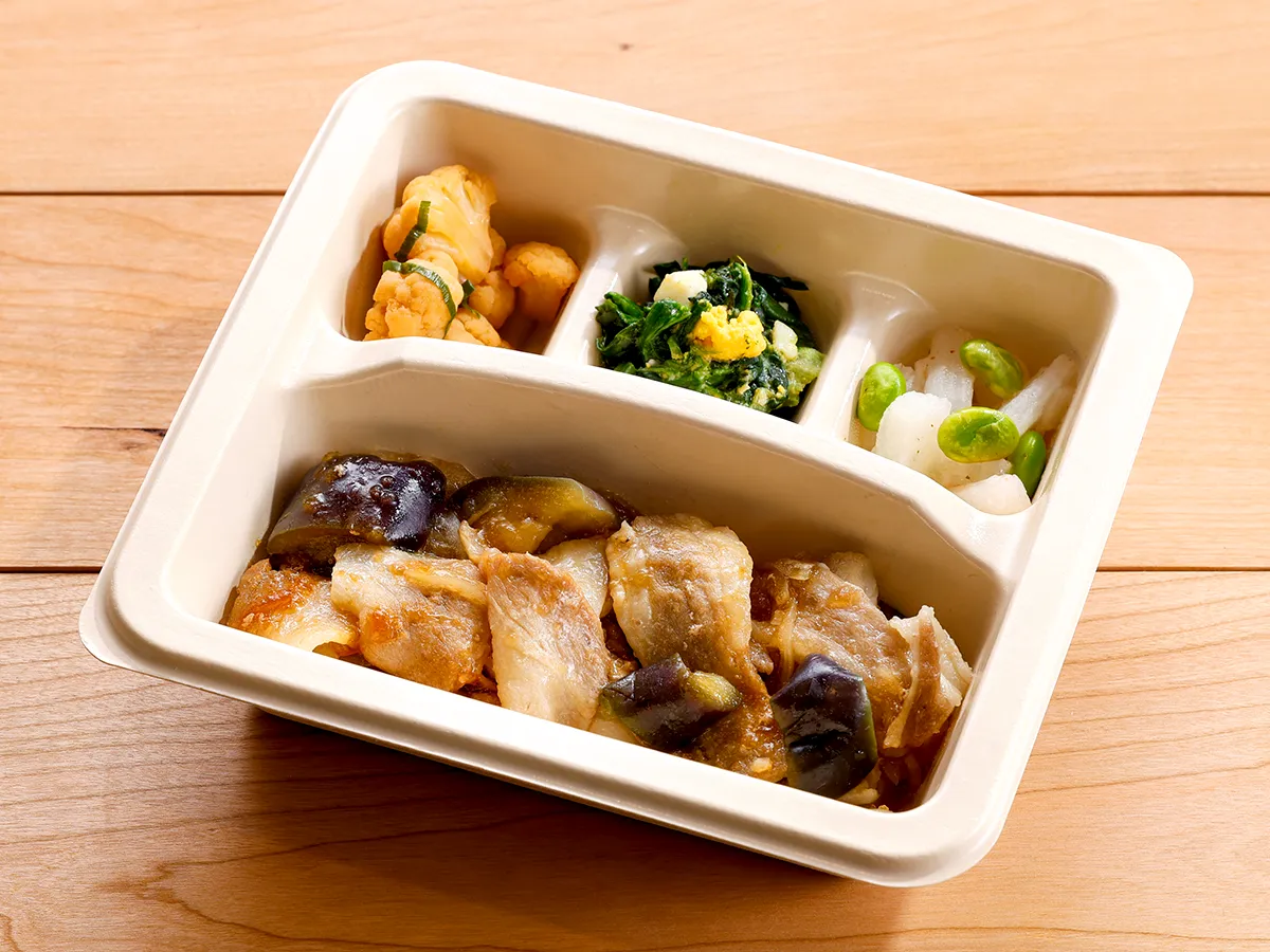 豚しゃぶと蒸し茄子のゆずおろし