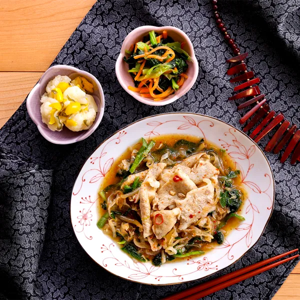 シビれる辛味のスタミナ豚しゃぶ