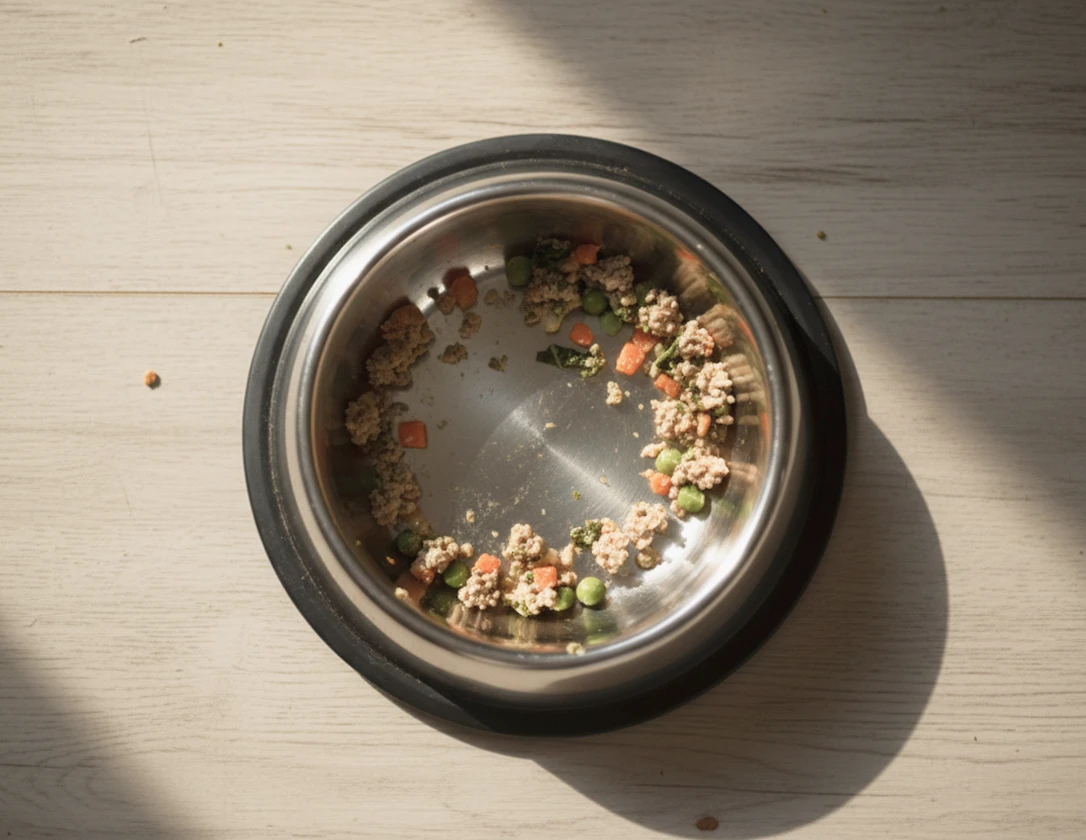 食べ終わった後の皿の様子の画像