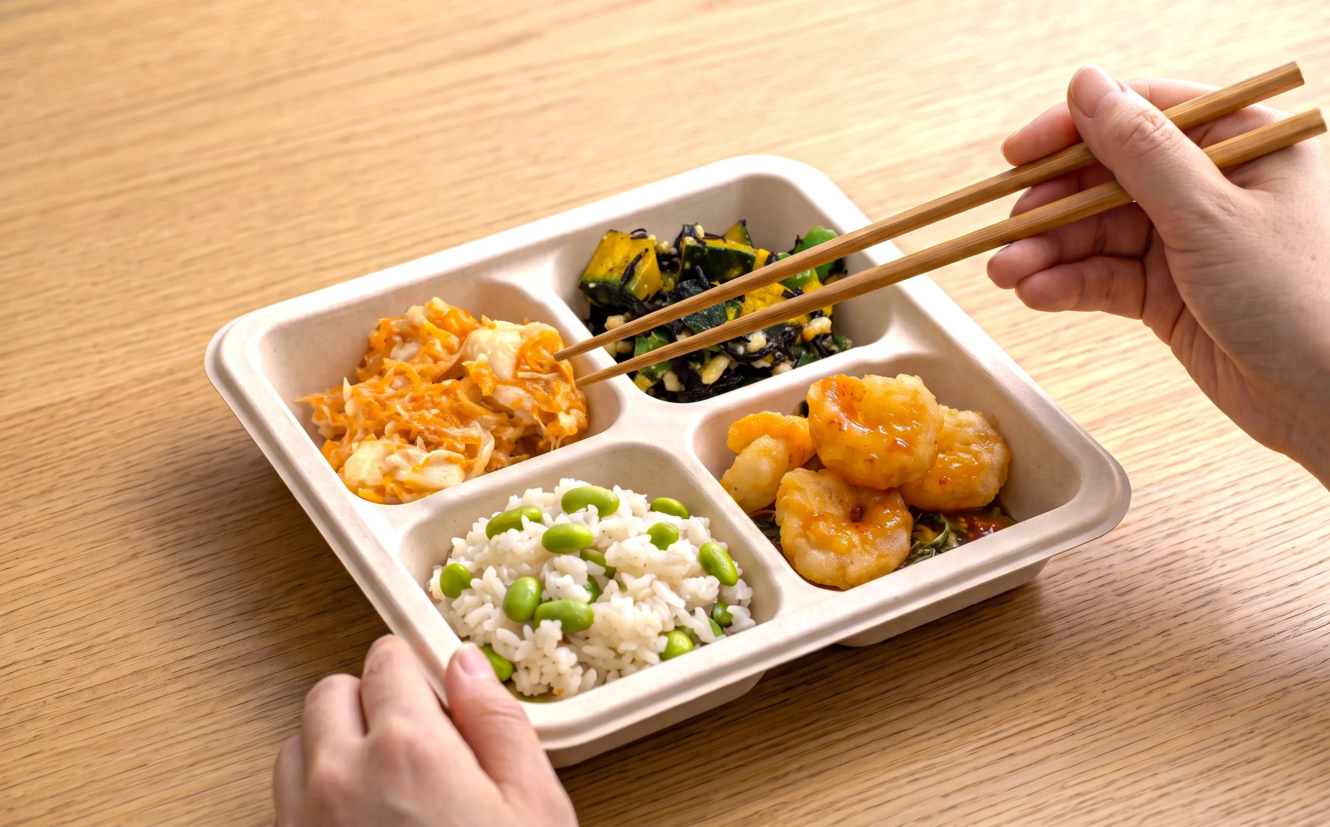 温め終えた健康ごちそう便
