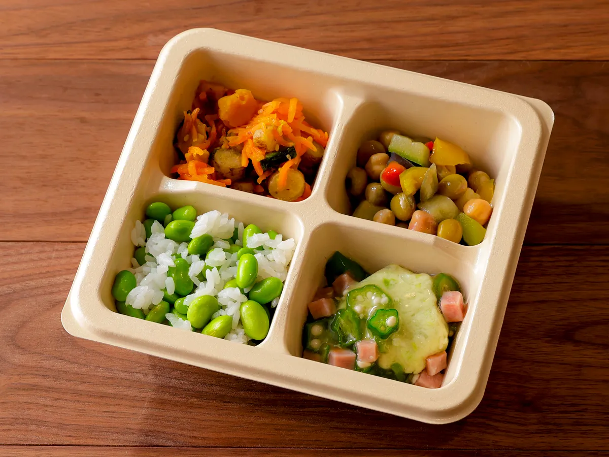 口どけ枝豆しんじょのオクラあん
